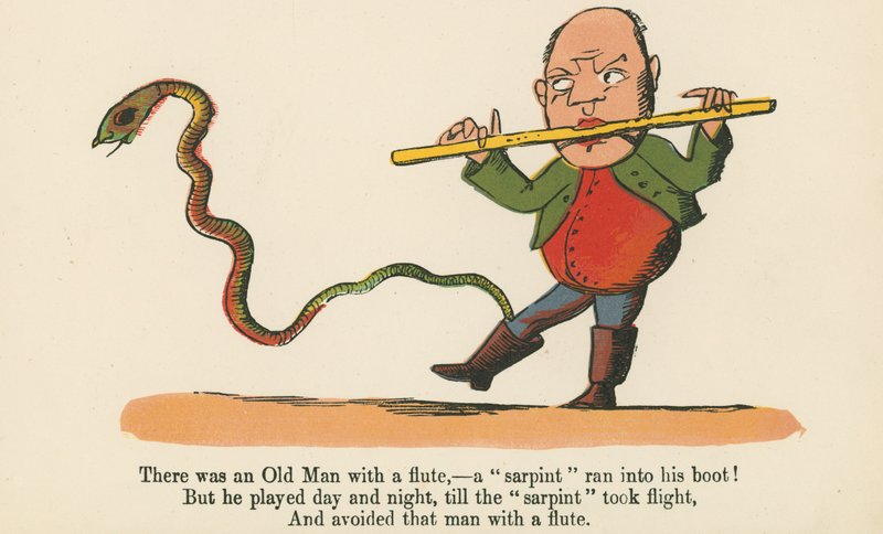 Der var en gammel mand med en fløjte - en 