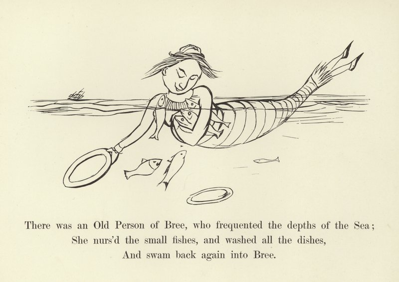Der var en gammel person af Bree, som frekventerede i havets dybder af Edward Lear