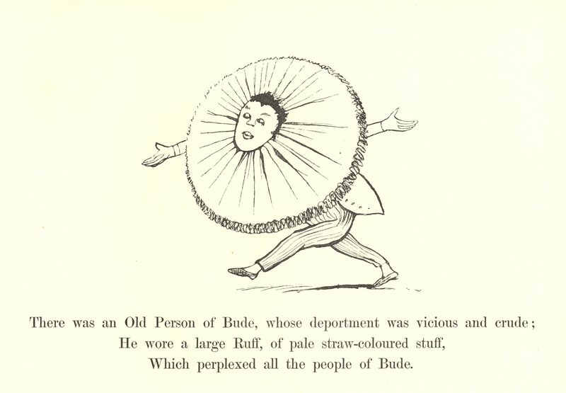 Der var en gammel person fra Bude, hvis opførsel var ond og rå af Edward Lear