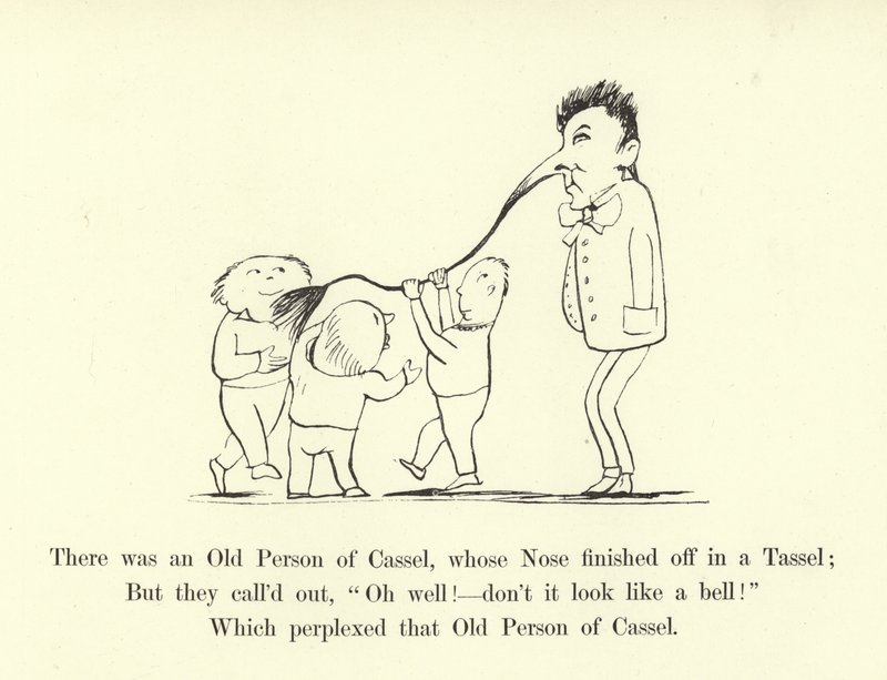 Der var en gammel person af Cassel, hvis næse sluttede i en kvast af Edward Lear