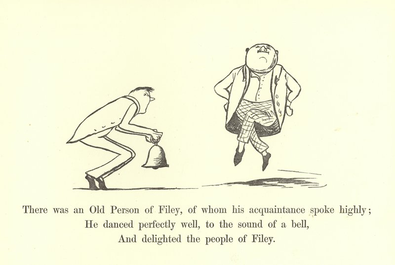 Der var en gammel mand fra Filey, som hans bekendte talte meget om. af Edward Lear