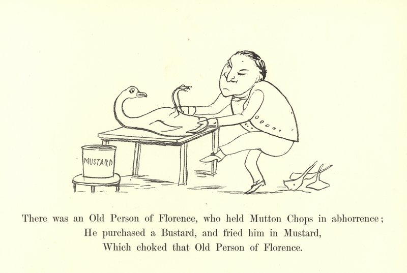Der var en gammel person i Firenze, som afskyr fårekoteletter. af Edward Lear