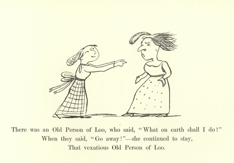 Der var en gammel person fra Loo, som sagde: Hvad i alverden skal jeg gøre af Edward Lear
