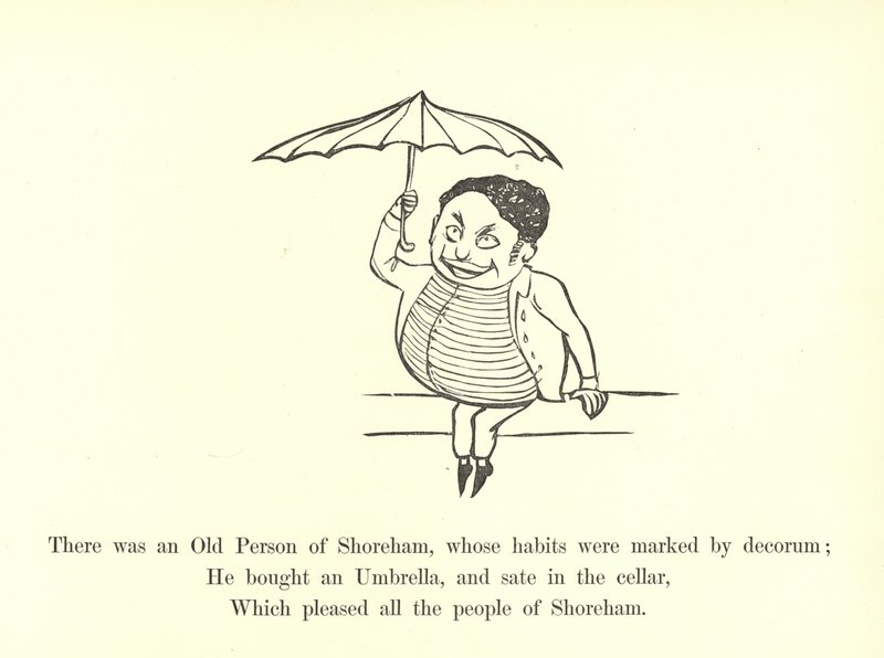 Der var en gammel mand fra Shoreham, hvis vaner var præget af anstændighed af Edward Lear