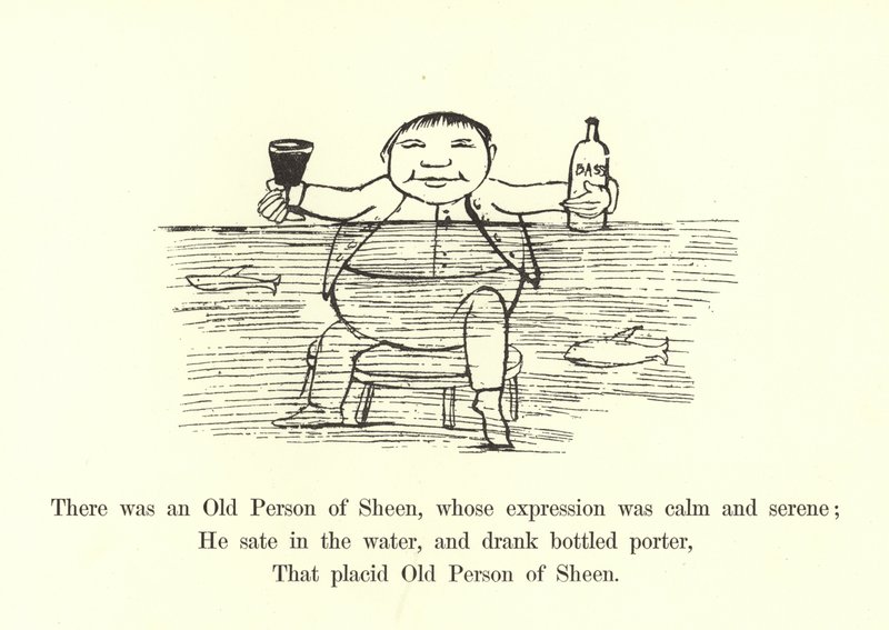 Der var en gammel person af Sheen, hvis udtryk var roligt og fredfyldt af Edward Lear