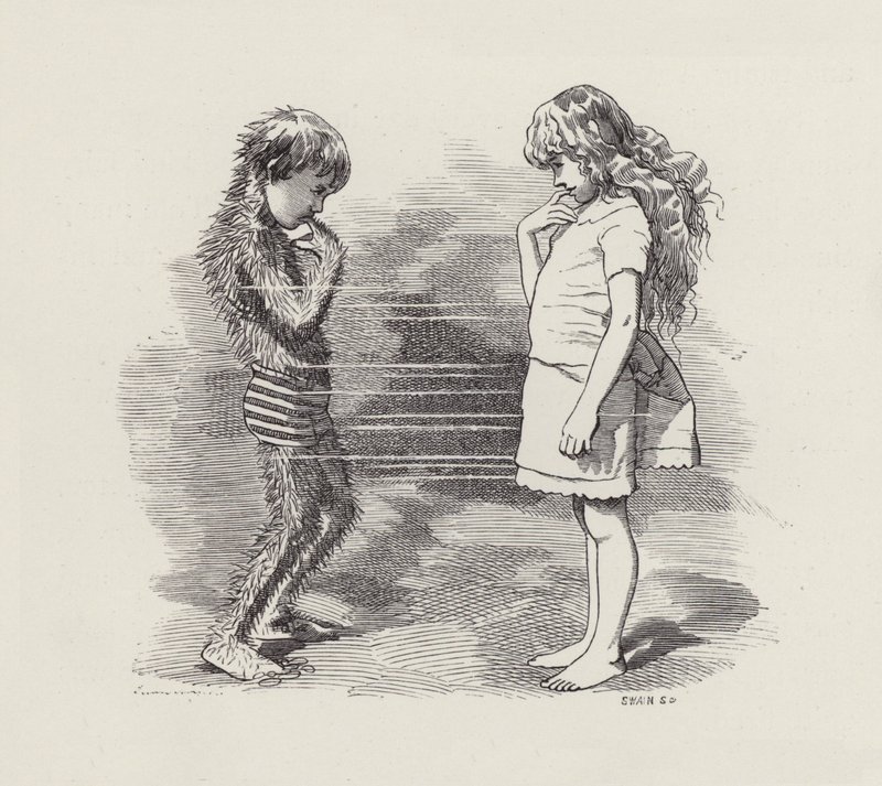 Illustration til The Water-Babies af Charles Kingsley (gravering) af Edward Linley (after) Sambourne