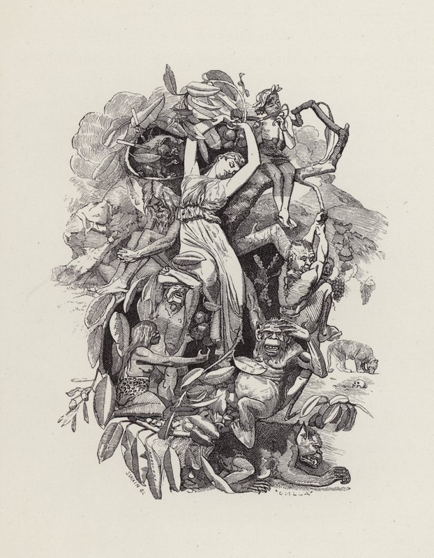 Illustration til The Water-Babies af Charles Kingsley (gravering) af Edward Linley (after) Sambourne