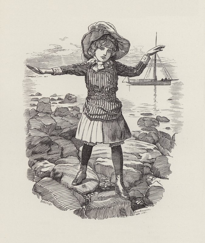 Illustration til The Water-Babies af Charles Kingsley (gravering) af Edward Linley (after) Sambourne