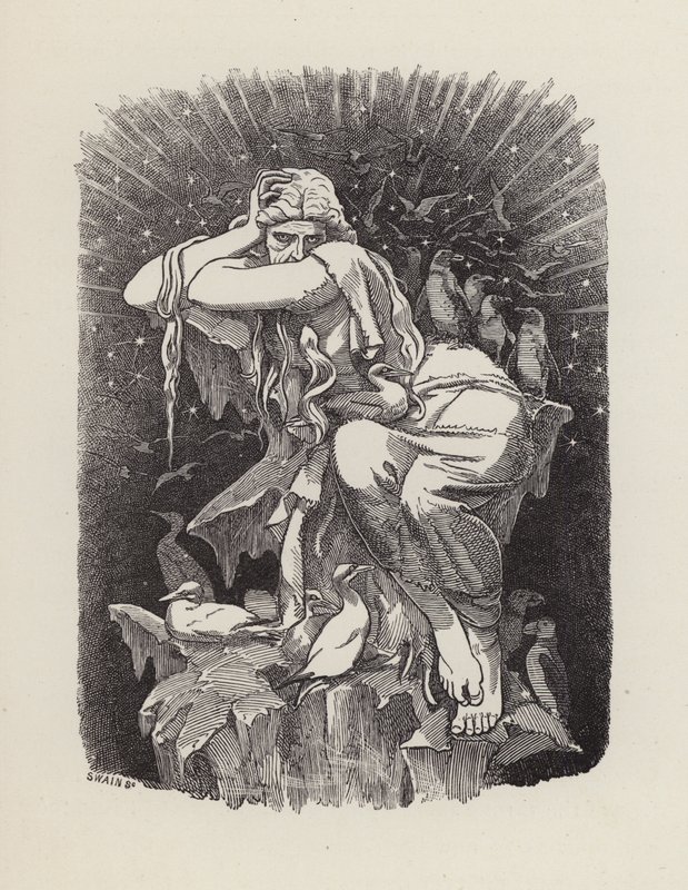 Illustration til The Water-Babies af Charles Kingsley (gravering) af Edward Linley (after) Sambourne