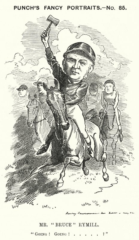 Punch tegneserie: Mr "Bruce" Rymill (gravering) af Edward Linley (after) Sambourne