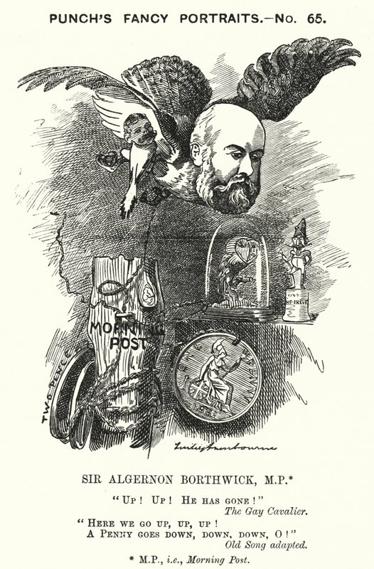 Punch tegnefilm: Sir Algernon Borthwick af Edward Linley (after) Sambourne