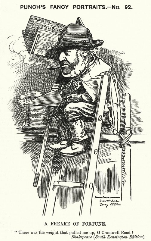 Punch tegnefilm: Sir Charles James Freake af Edward Linley (after) Sambourne