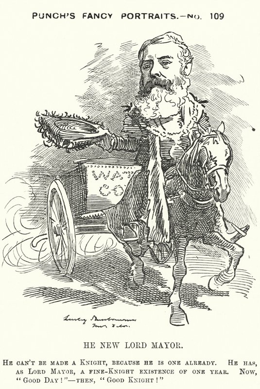 Punch tegnefilm: Sir Robert Fowler af Edward Linley (after) Sambourne