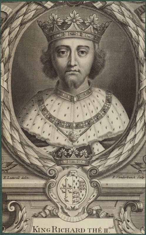Portræt af kong Richard II af England af Edward Lutterell