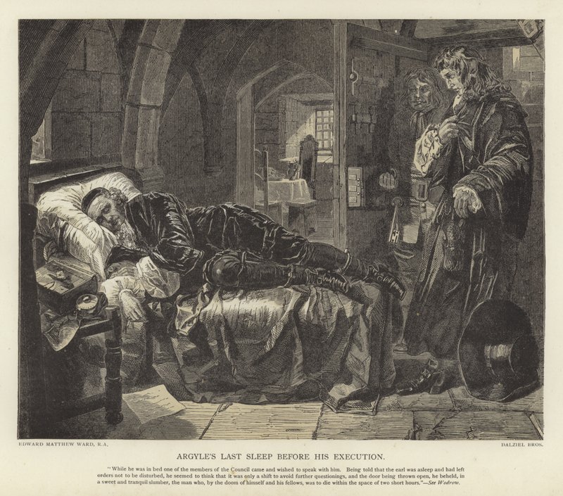Argyles sidste søvn før hans henrettelse af Edward Matthew Ward