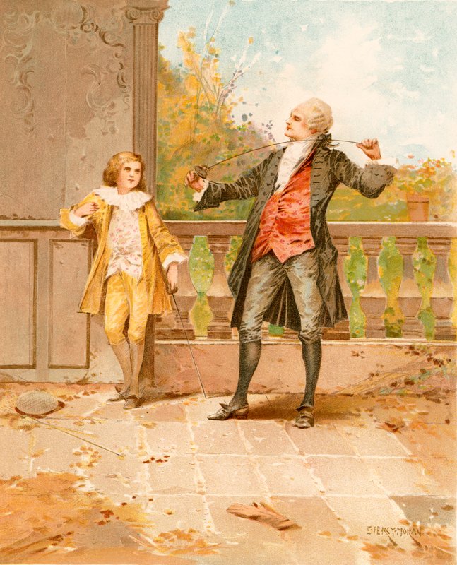 Fægteundervisningen af Edward Percy Moran