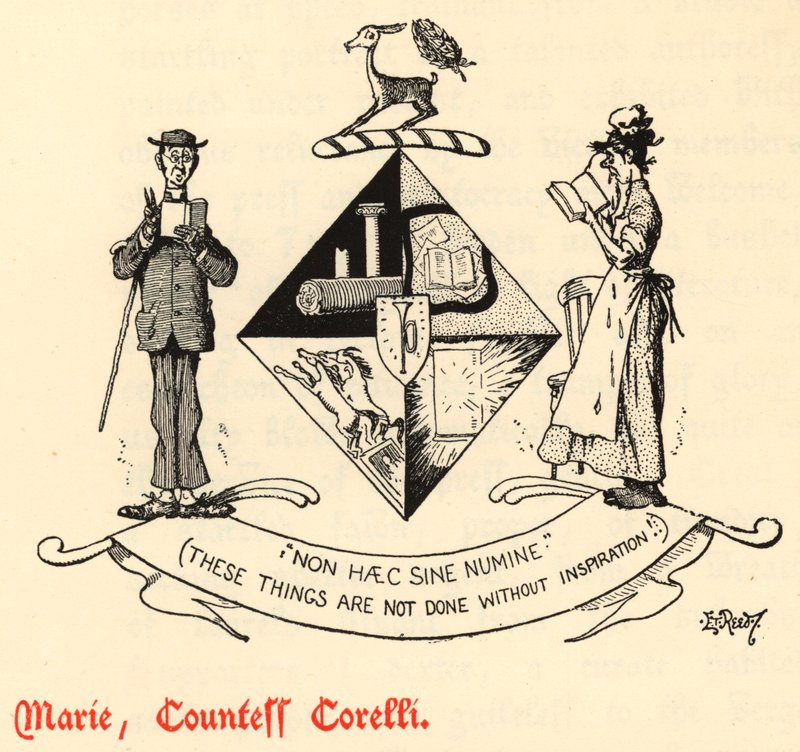 Marie, grevinde Corelli (gravering) af Edward Tennyson Reed