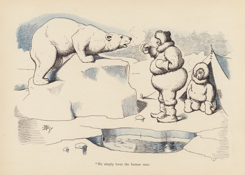 Haler med et twist: The Polar (farve litho) af Edward Tennyson Reed