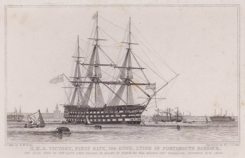 HMS Victory, førsteklasses af Edward William (after) Cooke
