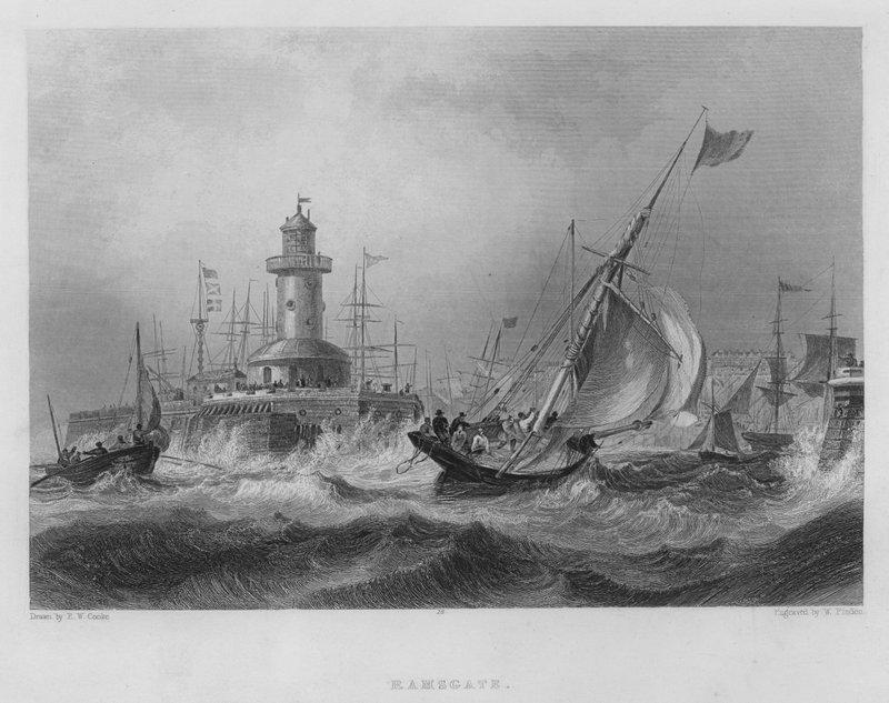 Ramsgate (gravering) af Edward William (after) Cooke
