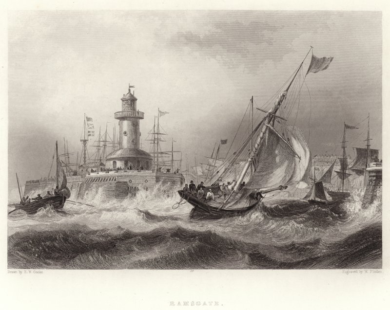 Ramsgate af Edward William Cooke
