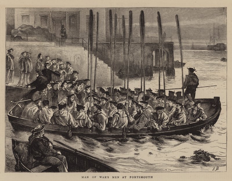 Krigsmandens mænd i Portsmouth af Edwin Buckman