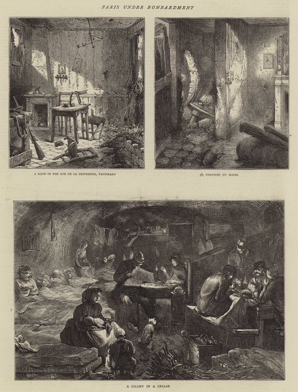 Paris under bombardement af Edwin Buckman