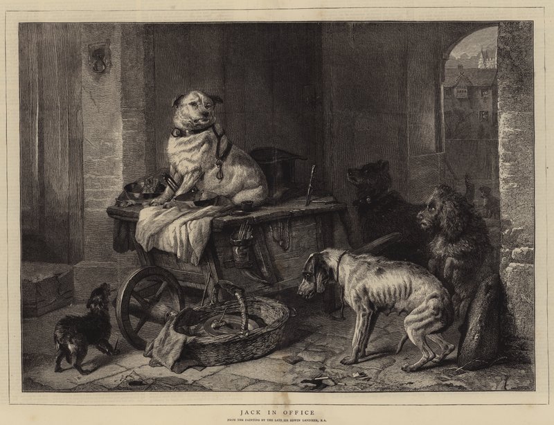 Jack på kontoret af Edwin Landseer
