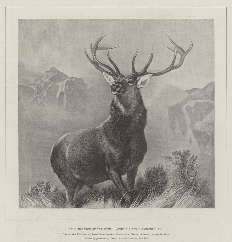 The Monarch of the Glen af Edwin Landseer