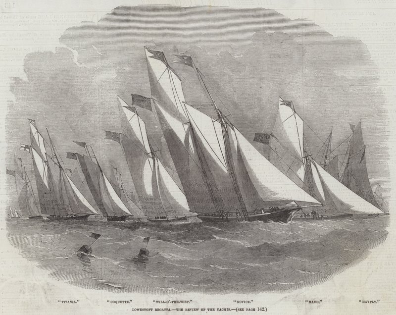 Lowestoft Regatta, gennemgangen af yachter af Edwin Weedon