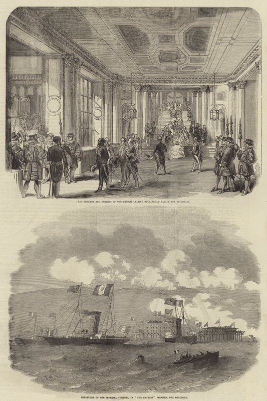 Kongeligt besøg af Napoleon III af Edwin Weedon