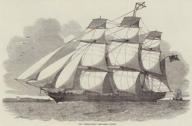 The Abergeldie, Aberdeen Clipper af Edwin Weedon