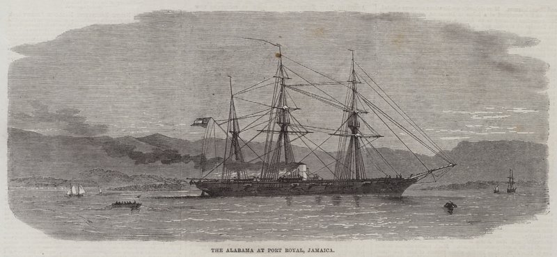 Alabama ved Port Royal, Jamaica af Edwin Weedon