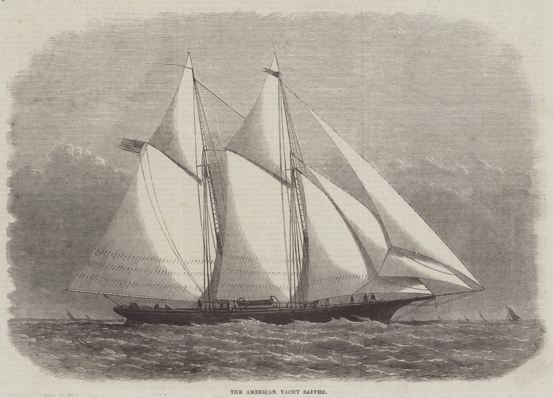 Den amerikanske yacht Sappho af Edwin Weedon