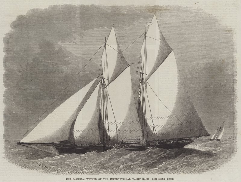 Cambria, vinder af International Yacht Race af Edwin Weedon