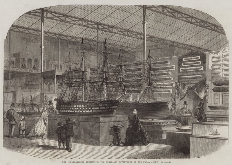 Den internationale udstilling, sødomstolens admiralitetsafdeling af Edwin Weedon