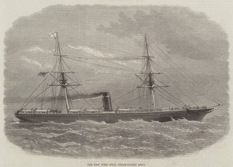 The New West India Steam-Packet Neva af Edwin Weedon