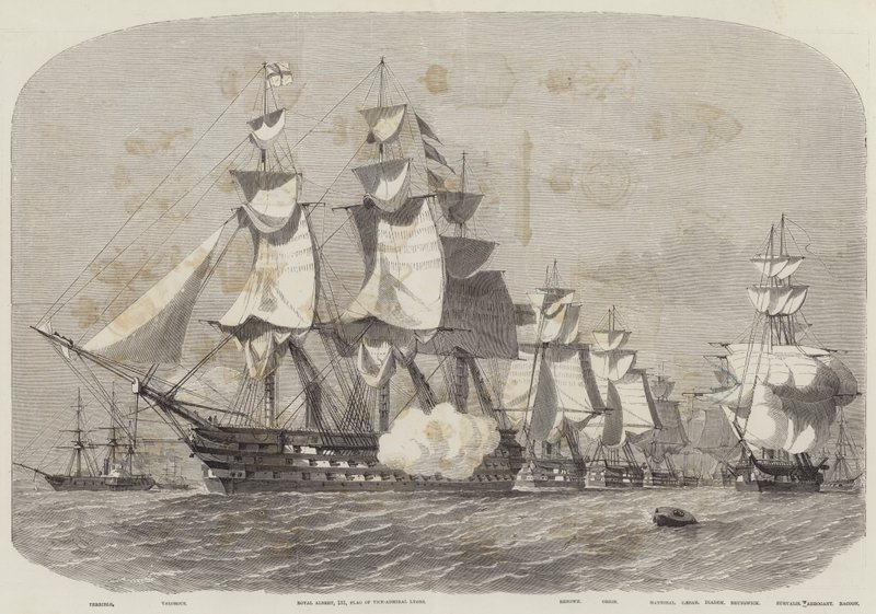 Dronningens besøg i Cherbourg af Edwin Weedon