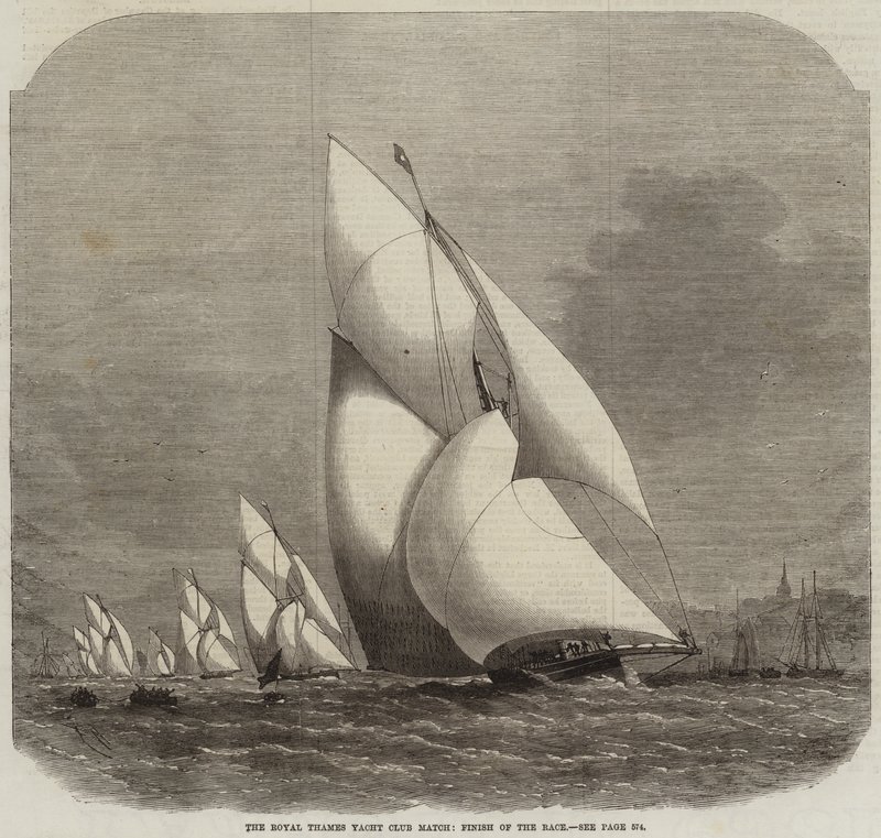 The Royal Thames Yacht Club Match, afslutning på kapløbet af Edwin Weedon