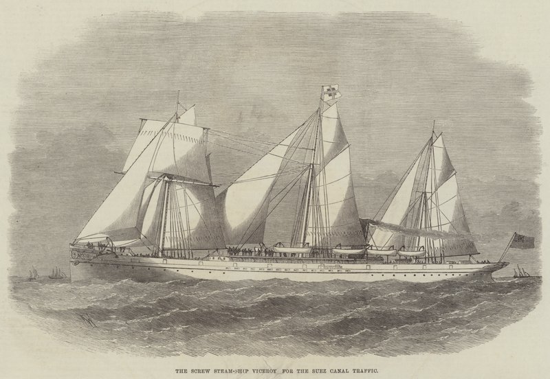 Screw Steam-Ship Viceroy for Suez Canal Traffic af Edwin Weedon