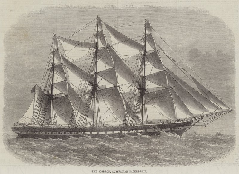 The Sobraon, australsk pakkeskib af Edwin Weedon