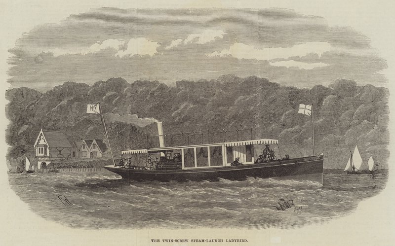 Twin-Screw Steam-Launch Mariehøne af Edwin Weedon