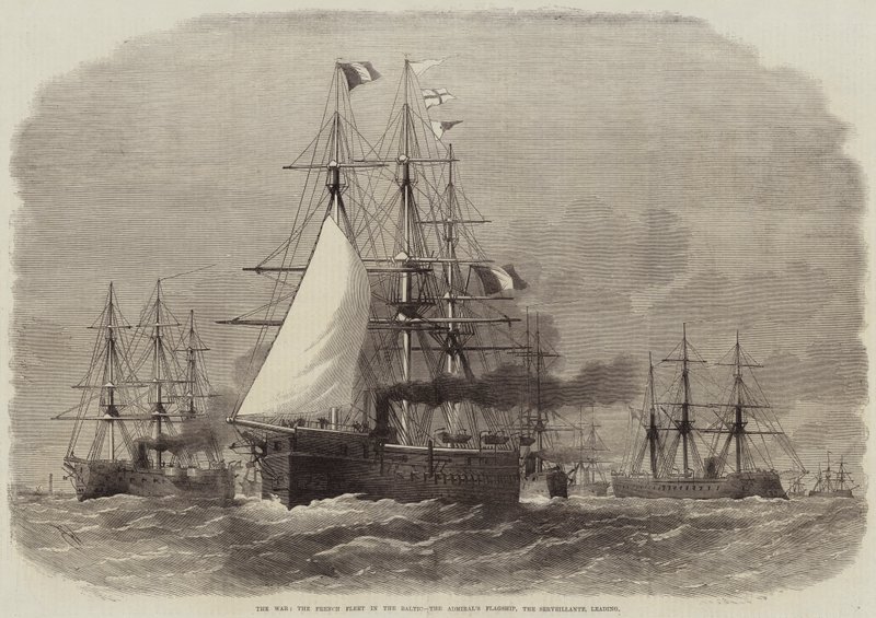 Krigen, den franske flåde i Østersøen, Admiralens Flagskib, Serveillante, Ledende af Edwin Weedon