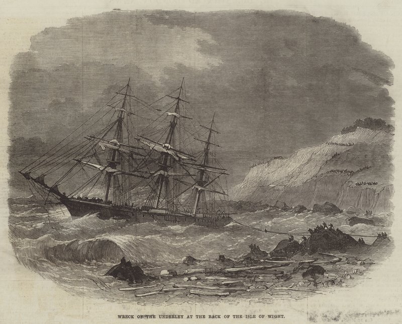 Vraget af Underley på bagsiden af Isle of Wight af Edwin Weedon