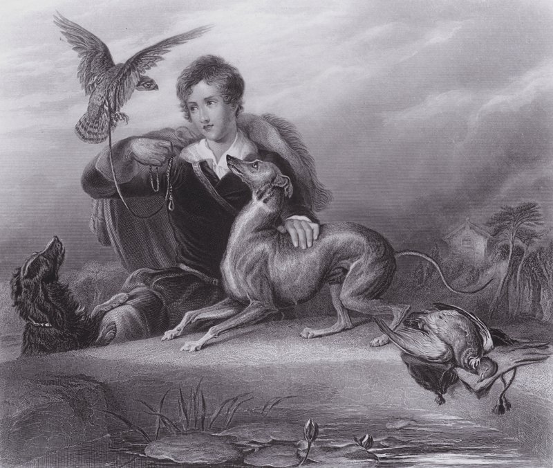 Høvdingens venner (gravering) af Edwin (after) Landseer