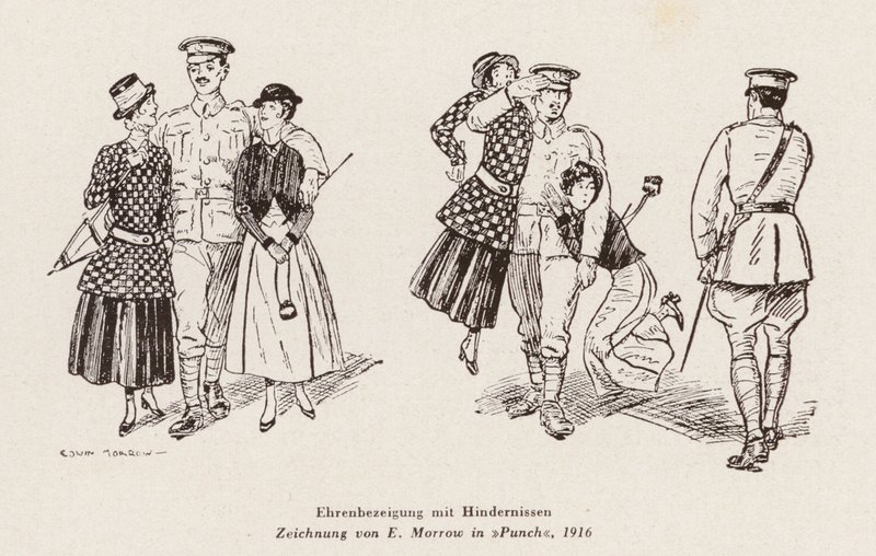 En hilsen med vanskeligheder (litografi) af Edwin A. Morrow