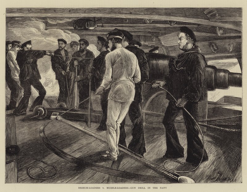 Breech-Loaders v Muzzle-Loaders, Gun Drill i flåden af Edwin Buckman