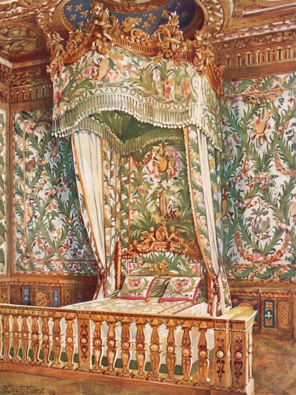 Forgyldt statsseng af dronning Marie Antoinette af Edwin John Foley