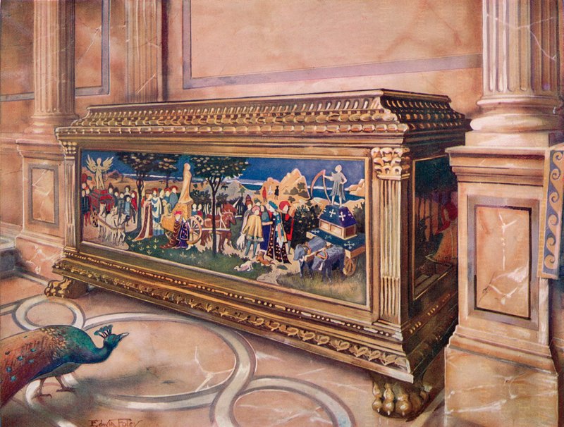 Ægteskabskasse eller Cassone. italiensk af Edwin John Foley