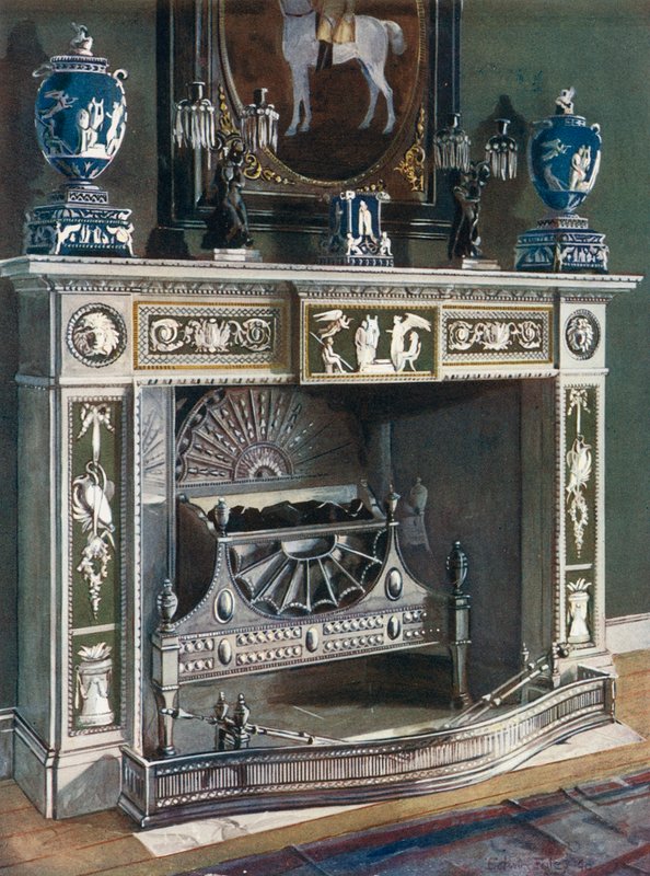 Wedgwood-Flaxman skorstensstykke af Edwin John Foley
